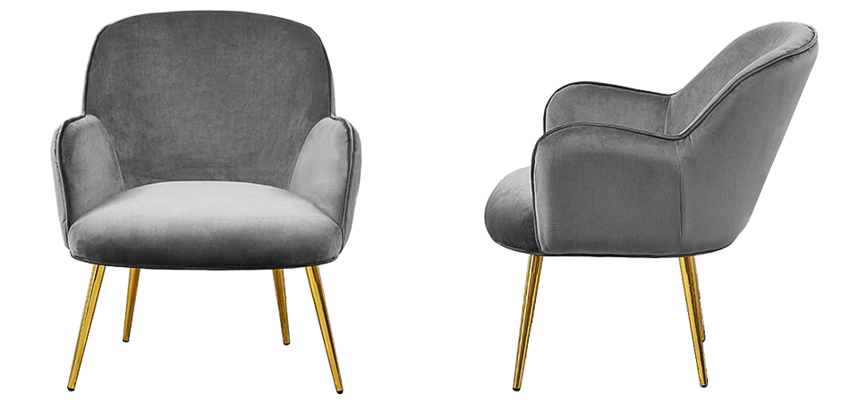 Кресло Waldeck Chair Gray - фото №1