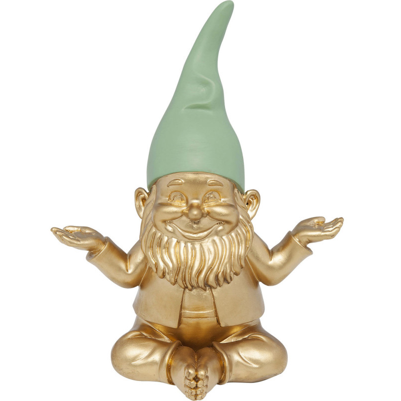 Статуэтка Golden Meditating Gnome Золотой в Санкт-петербурге | Loft Concept 