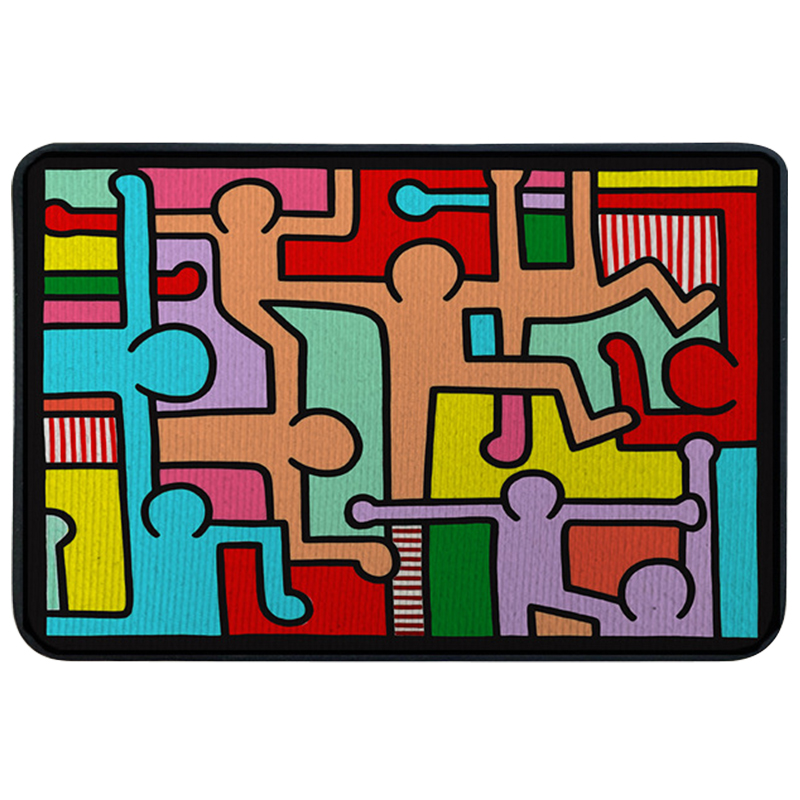 Ковер для прихожей и ванной Keith Haring Rug Мульти в Санкт-петербурге | Loft Concept 