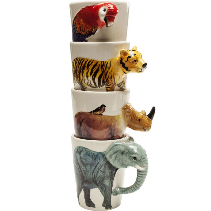 Кружка Tropical Animals mug Мульти в Санкт-петербурге | Loft Concept 