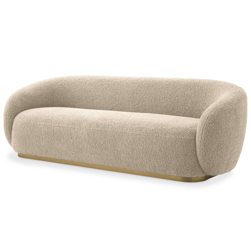 Диван Eichholtz Sofa Brice Sand Песочный Латунь в Санкт-петербурге | Loft Concept 