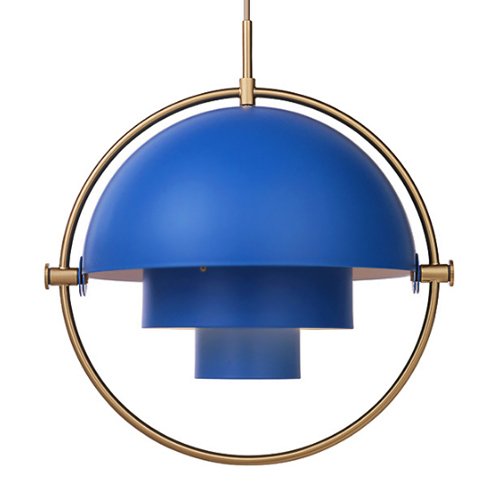 Люстра Louis Weisdorff Multi-lite Pendant Blue Латунь Синий в Санкт-петербурге | Loft Concept 