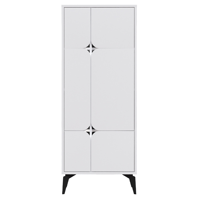 Комод белый с 4-мя дверцами на металлических ножках SPARK MULTIPURPOSE CABINET WHITE Белый в Санкт-петербурге | Loft Concept 