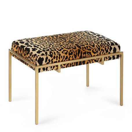 Пуф Metal and Leopard Ottoman Мульти в Санкт-петербурге | Loft Concept 