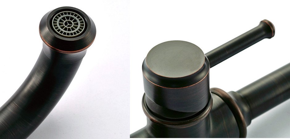 Черный Смеситель для раковины - фото №1