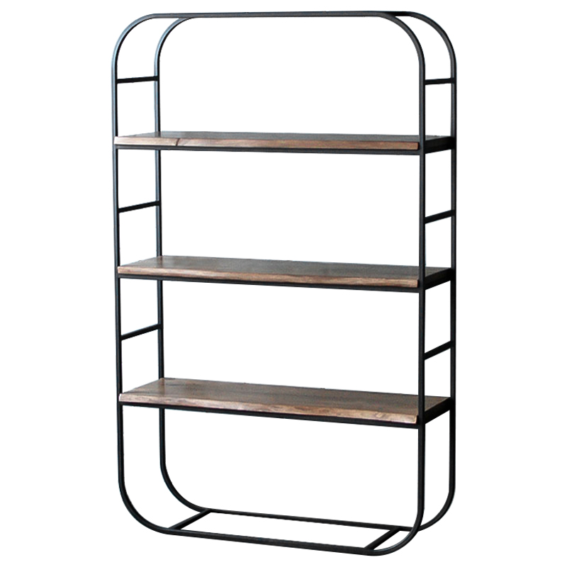 Стеллаж Holman Industrial Metal Rust Rack Черный Коричневый в Санкт-петербурге | Loft Concept 