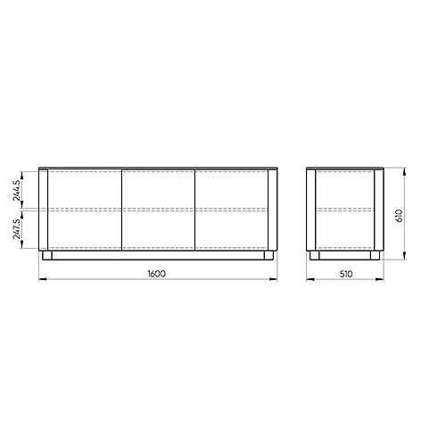 Тумба белая с 3-мя дверцами Tammi  в Санкт-петербурге