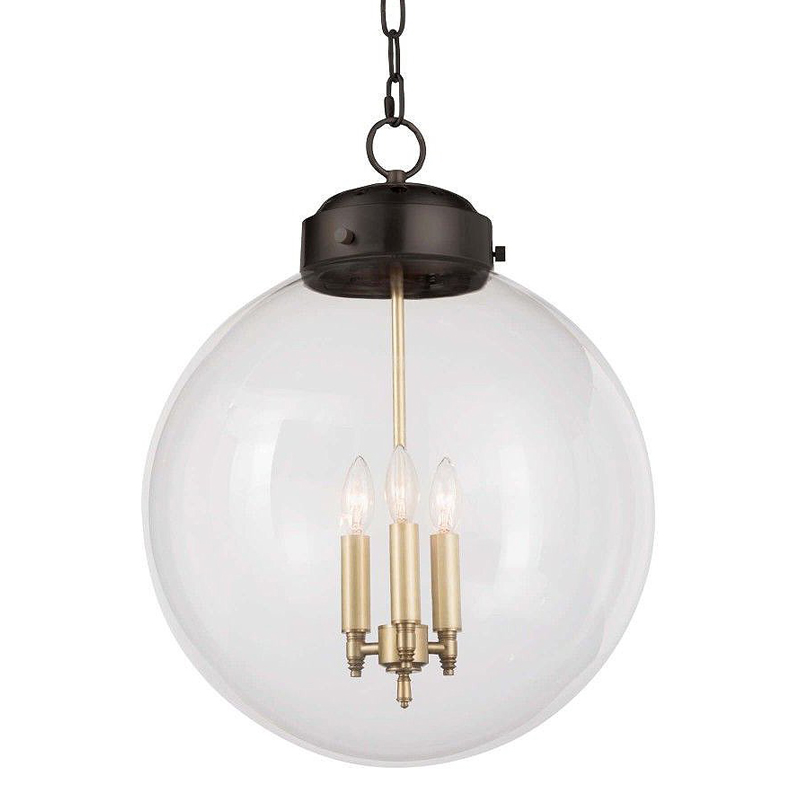 Подвесной светильник Conor Globe Hanging lamp Black Черный Прозрачный (Transparent) в Санкт-петербурге | Loft Concept 