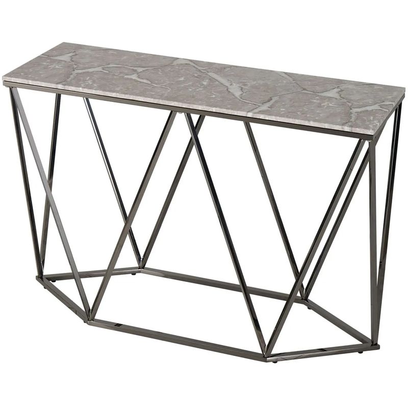 Консоль Kovaldzhi Collection Frame Geometry Dark Chrome Бежево-серый Белый Мрамор Bianco Темный хром Консоль Kovaldzhi Collection Frame Geometry Dark Chrome Бежево-серый Белый Мрамор Bianco Темный хром в Санкт-петербурге | Loft Concept