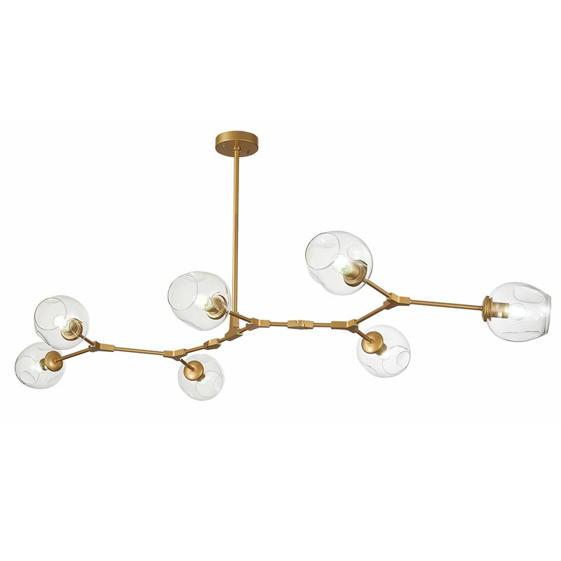 Люстра Branching Bubble Chandelier 7 gold Золотой в Санкт-петербурге | Loft Concept 