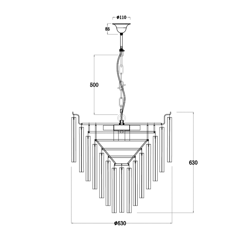 Люстра Eichholtz Chandelier Nova Chrome в Санкт-петербурге