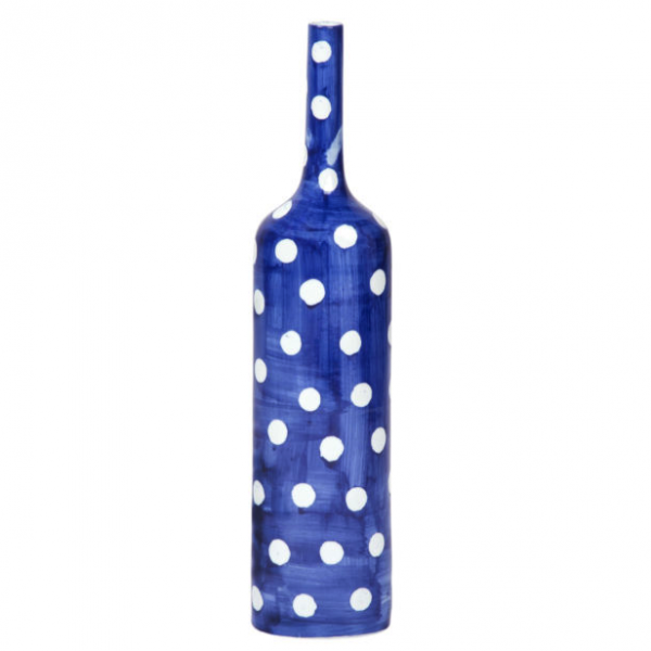 Ваза-бутылка blue & white ornament Point Bottle Синий Белый в Санкт-петербурге | Loft Concept 