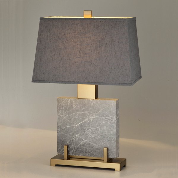 Настольная лампа Table lamp marble Grey Серый в Санкт-петербурге | Loft Concept 