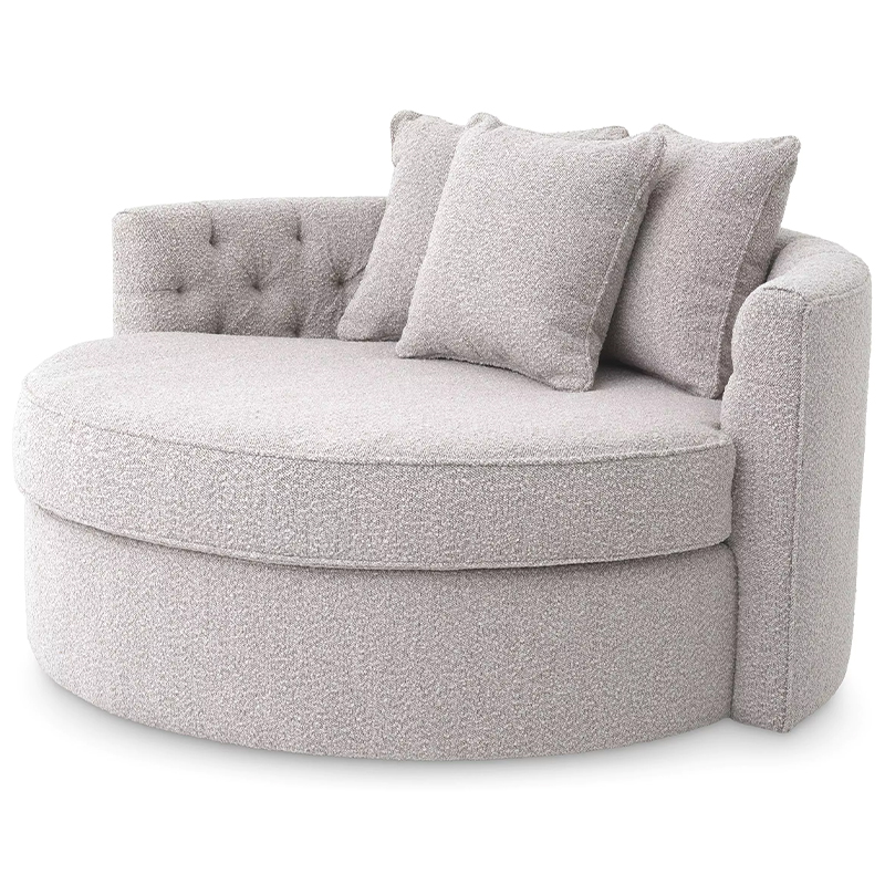 Диван Eichholtz Sofa Carlita Bouclé Grey Серый в Санкт-петербурге | Loft Concept 