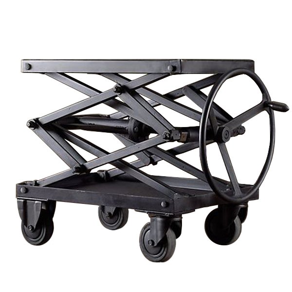 Industrial Scissor Lift Table Iron Restoration Hardware  в Санкт-петербурге | Loft Concept 