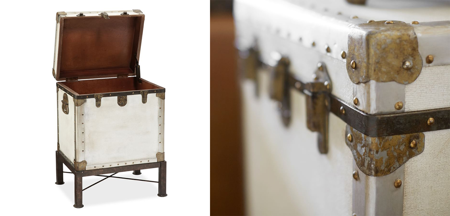 Сундук Vintage Chests small white - фото