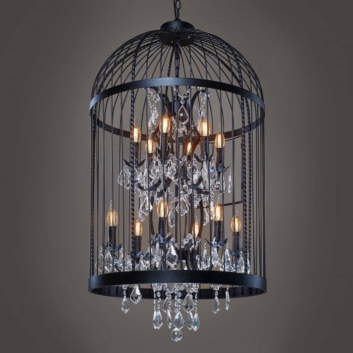 Люстра Steampunk Birdcage Chandelier 60 black Черный в Санкт-петербурге | Loft Concept 