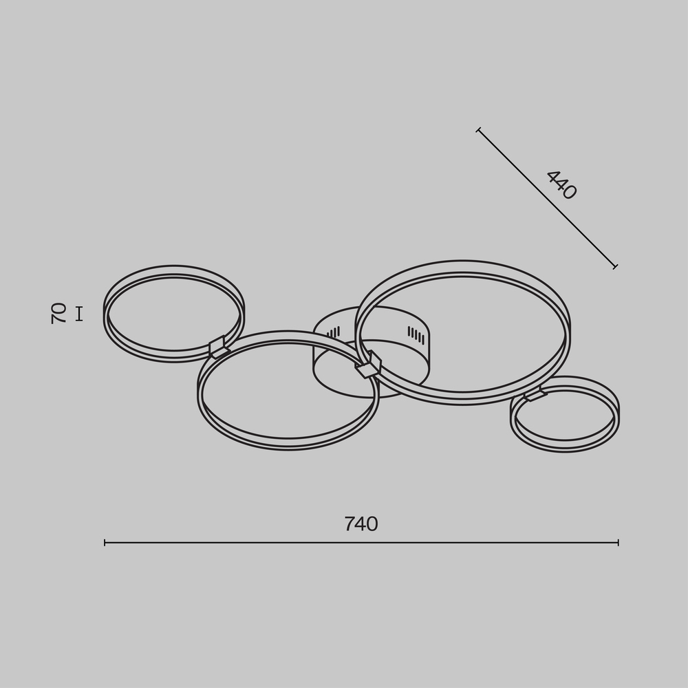 Потолочный светильник Olympia 3000-4000К 39Вт в Санкт-петербурге
