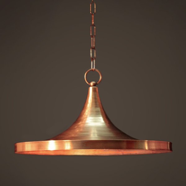 Подвесной светильник Copper Pendant Lamp Beat Light Wide Белый Медь Латунь в Санкт-петербурге | Loft Concept 