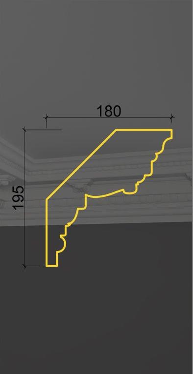 Карниз с орнаментом KO-22 в Санкт-петербурге