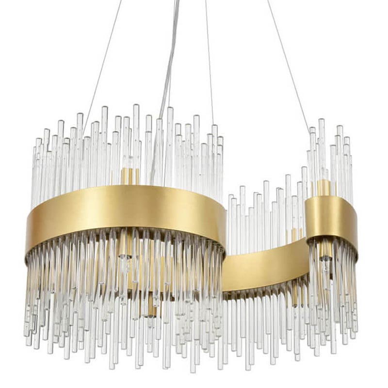 Люстра Nembus Chandelier 50 gold Прозрачный (Transparent) Золотой в Санкт-петербурге | Loft Concept 