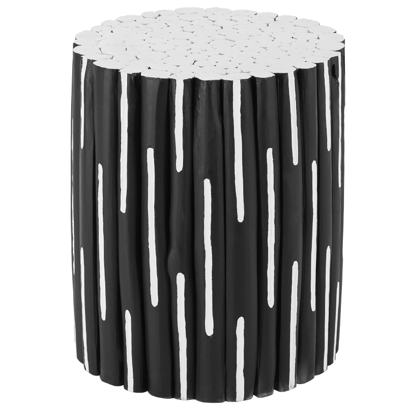 Приставной стол Table Licorice Sticks Black White Черно-белый в Санкт-петербурге | Loft Concept 