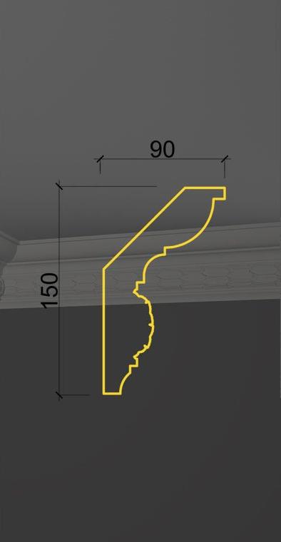 Карниз с орнаментом KO-28 в Санкт-петербурге