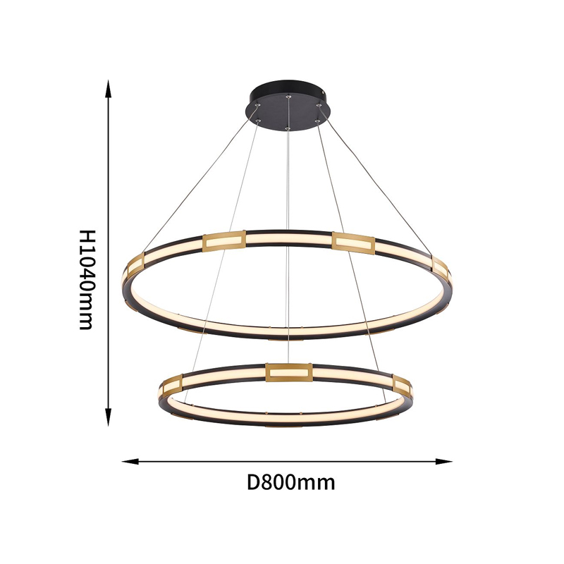 Двойная кольцевая светодиодная люстра Range в Санкт-петербурге