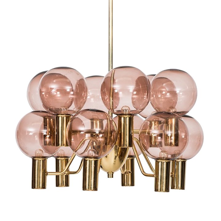 Люстра Hans-Agne Jakobsson Ceiling Lamps Глянцевое золото Розовый (Rose) в Санкт-петербурге | Loft Concept 