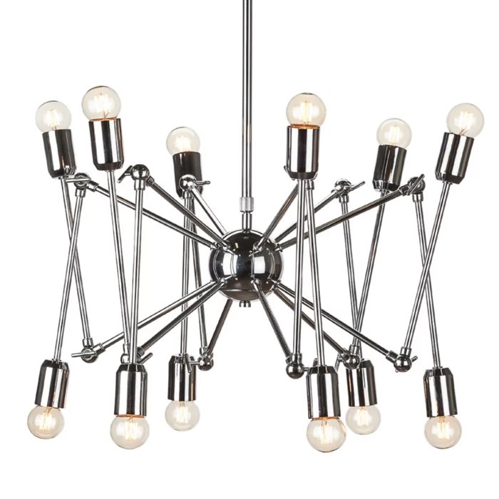 Подвесной светильник LOFT SPUTNIK CHANDELIER SPIDER Silver Серебряный в Санкт-петербурге | Loft Concept 