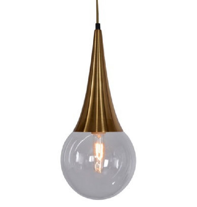 Подвесной светильник Drop Pendant lamp Латунь Античная полированная в Санкт-петербурге | Loft Concept 