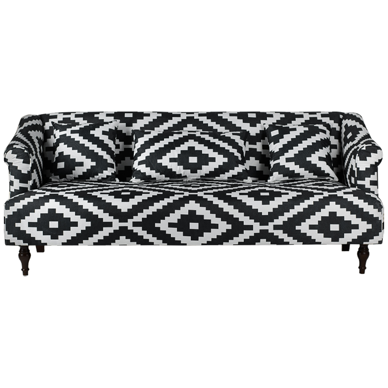 Диван KELIM Ornament black and white sofa Черно-белый в Санкт-петербурге | Loft Concept 