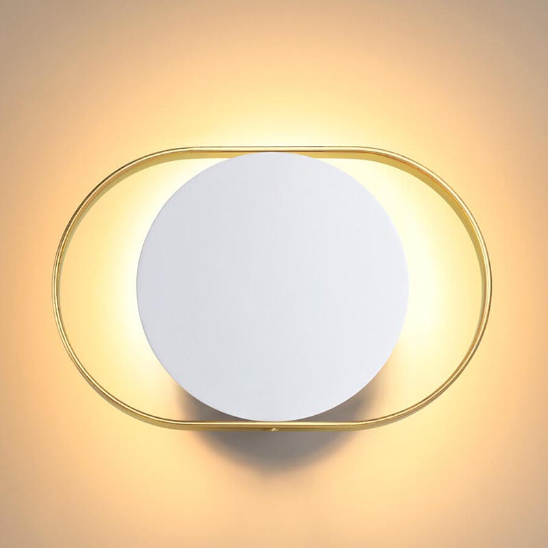 Бра Globo Ocular Sconce Oval White Золотой Белый в Санкт-петербурге | Loft Concept 