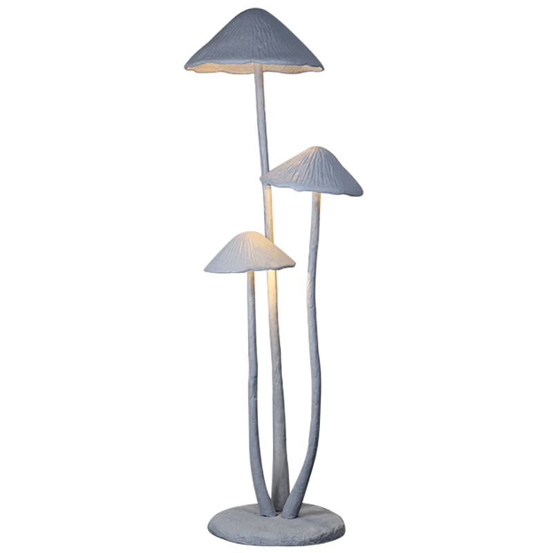 Торшер в виде грибов Floor lamp three mushrooms Серый в Санкт-петербурге | Loft Concept 