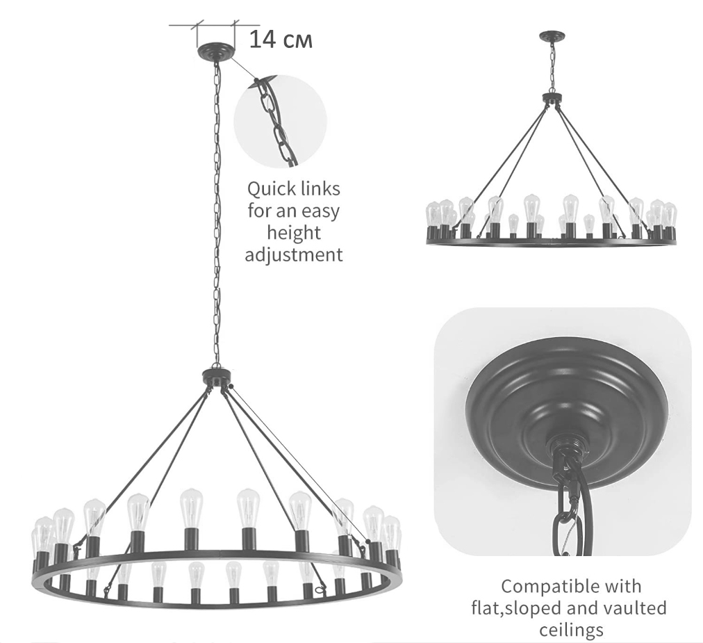 Люстра Camino Round Chandelier 18 Restoration Hardware  в Санкт-петербурге