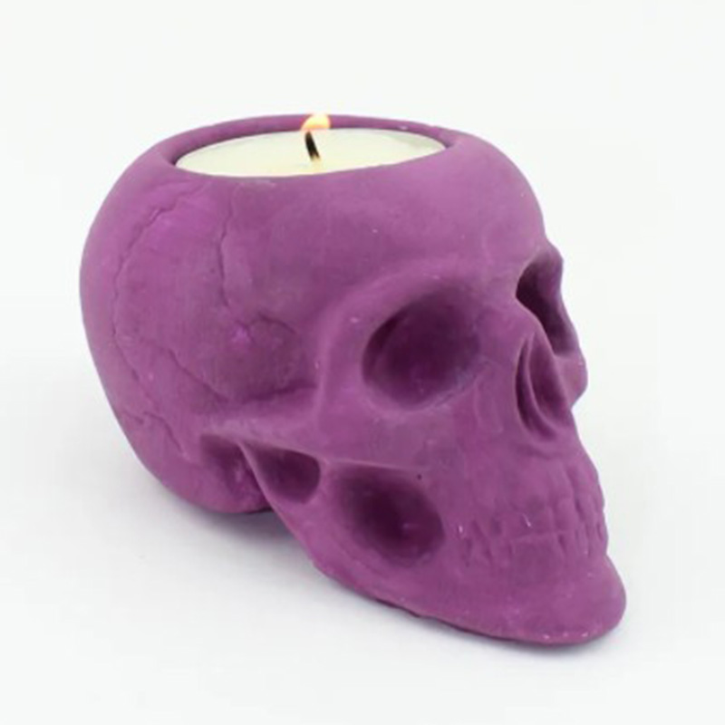 Подсвечник Purple Skull Пурпурный в Санкт-петербурге | Loft Concept 