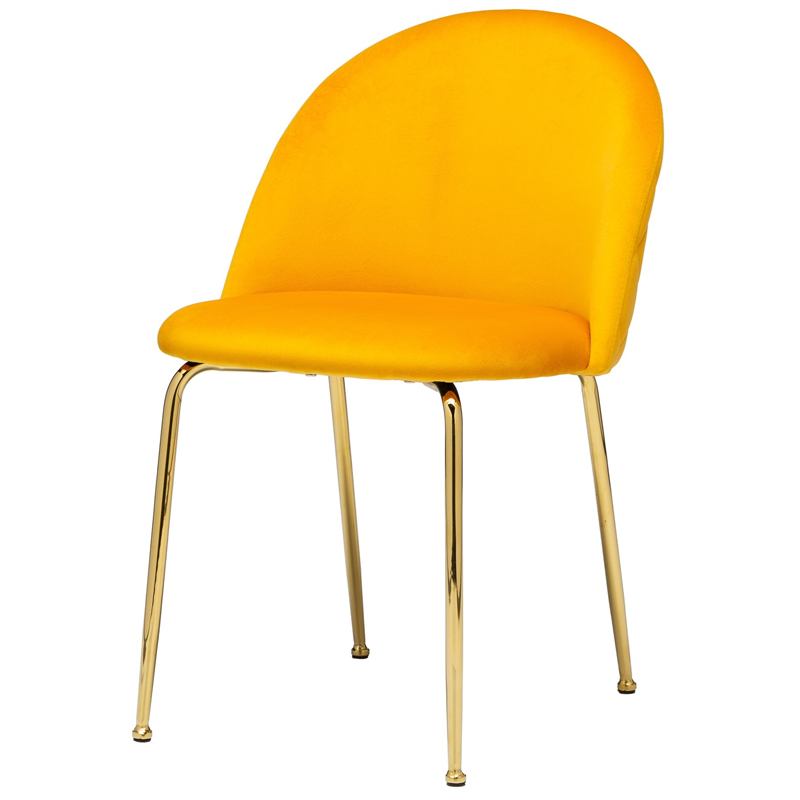 Стул Vendramin Dining Chair yellow Желтый Глянцевое золото в Санкт-петербурге | Loft Concept 