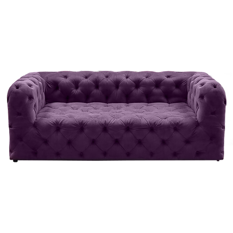 Диван Soho tufted purple velor Фиолетовый в Санкт-петербурге | Loft Concept 