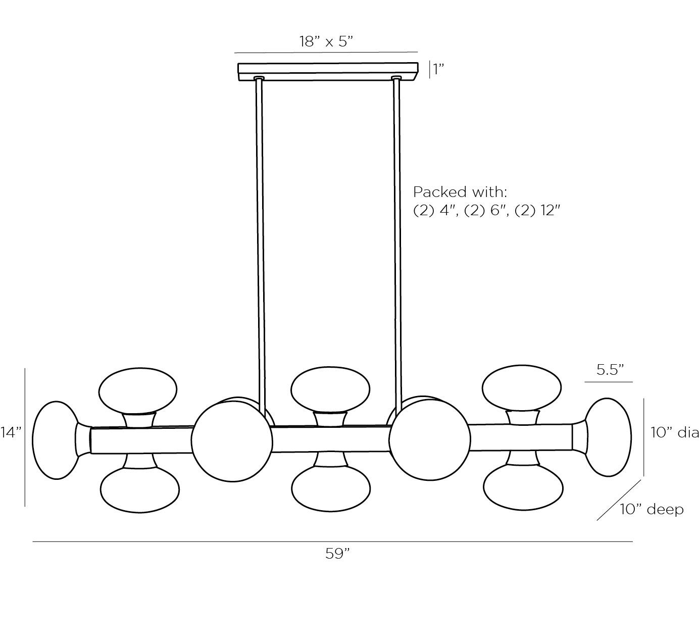 Люстра Arteriors KLARISSA CHANDELIER в Санкт-петербурге