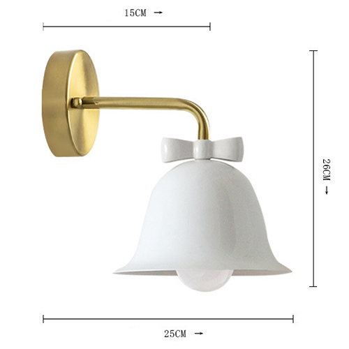 Бра Колокольчик Bell with Bow White Wall Lamp Белый в Санкт-петербурге