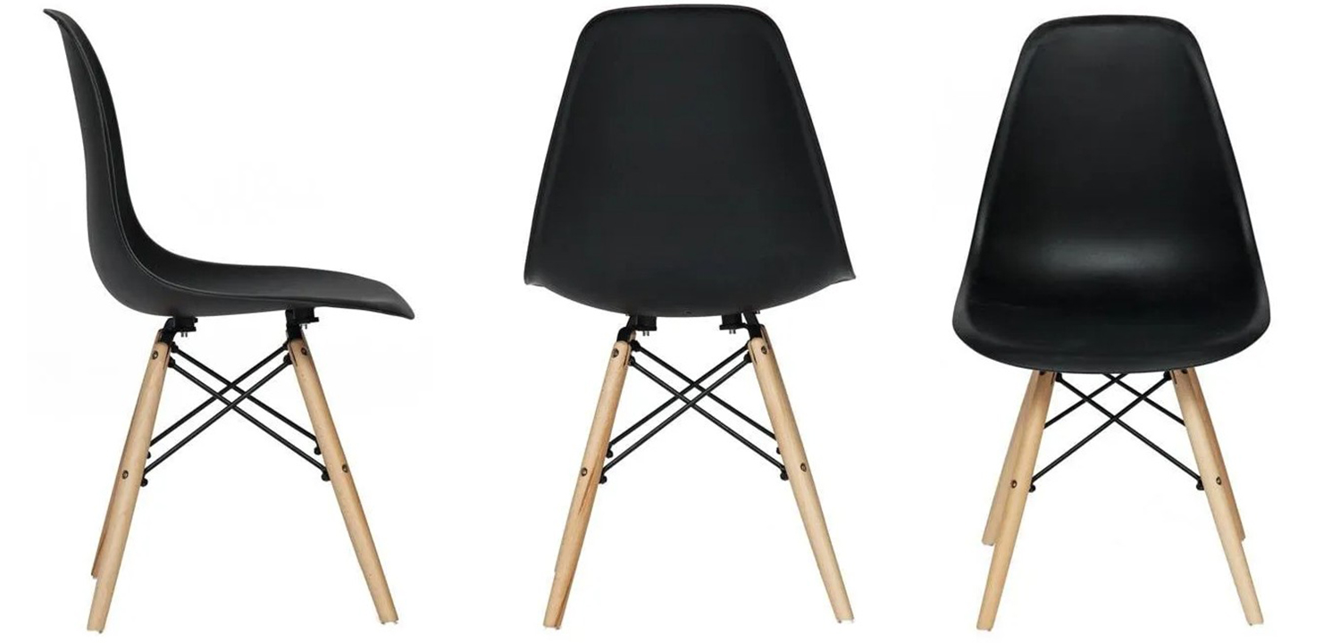 Стул DSW black - фото