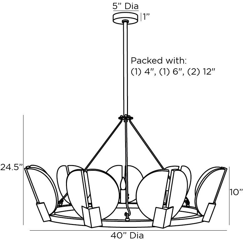 Люстра Arteriors SIERRA CHANDELIER GOLD в Санкт-петербурге