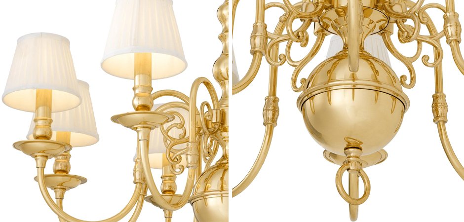 Люстра Eichholtz Chandelier Bourbon Brass - Loft-Concept в Санкт-петербурге