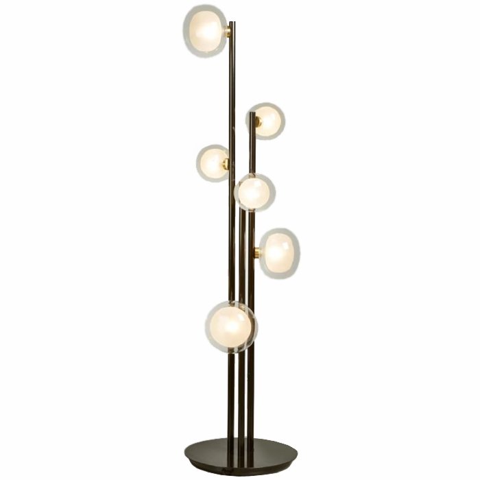 Торшер NABILA Floor Lamp Черный Глянцевое золото в Санкт-петербурге | Loft Concept 