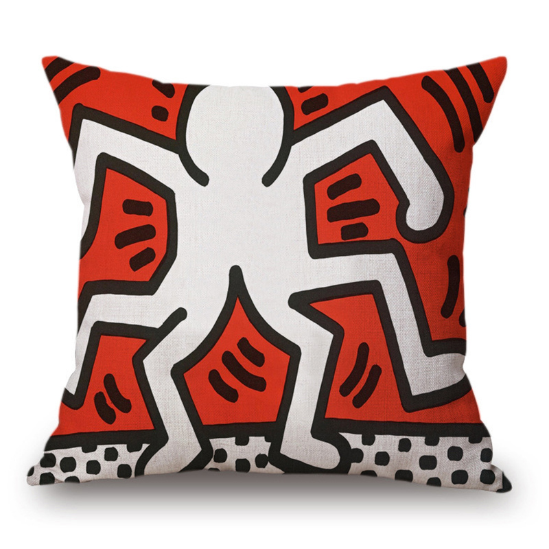 Подушка Keith Haring 2 Мульти в Санкт-петербурге | Loft Concept 