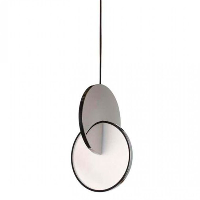 Подвесной светильник Eclipse Pendant Light Сhrome Хром Белый в Санкт-петербурге | Loft Concept 