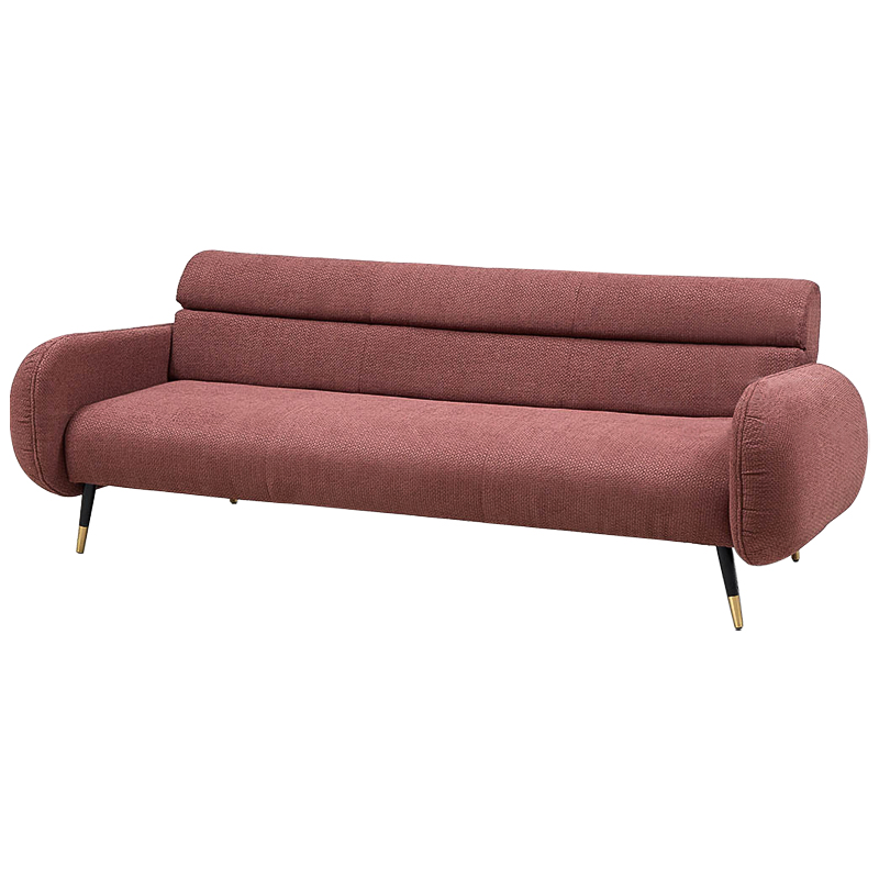 Диван Hebert Sofa Red L Красный Красный Черный Латунь в Санкт-петербурге | Loft Concept 