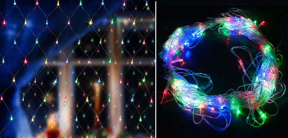 Гирлянда-Сетка Цветные светодиоды - Loft-Concept в Санкт-петербурге