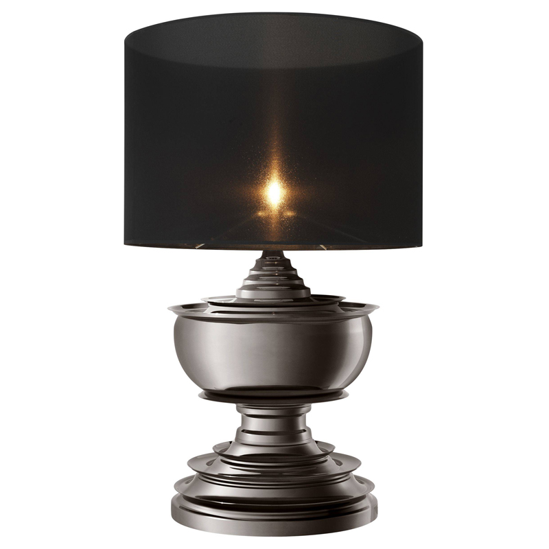 Настольная лампа Eichholtz Table Lamp Pagoda Black nickel Темный никель Черный в Санкт-петербурге | Loft Concept 