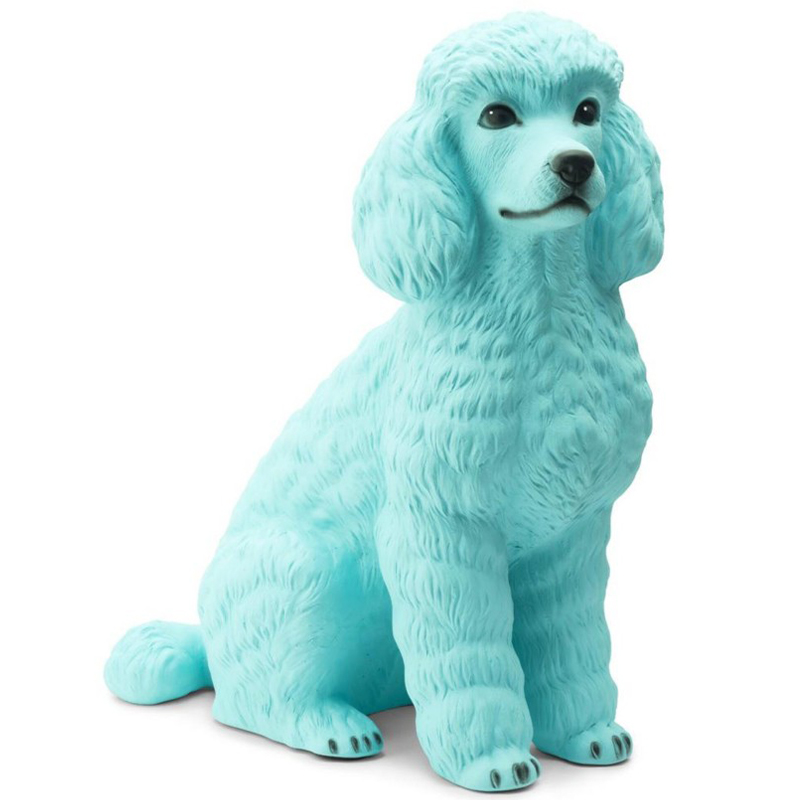 Статуэтка Abhika Poodle Bisc. Turquoise Бирюзовый в Санкт-петербурге | Loft Concept 